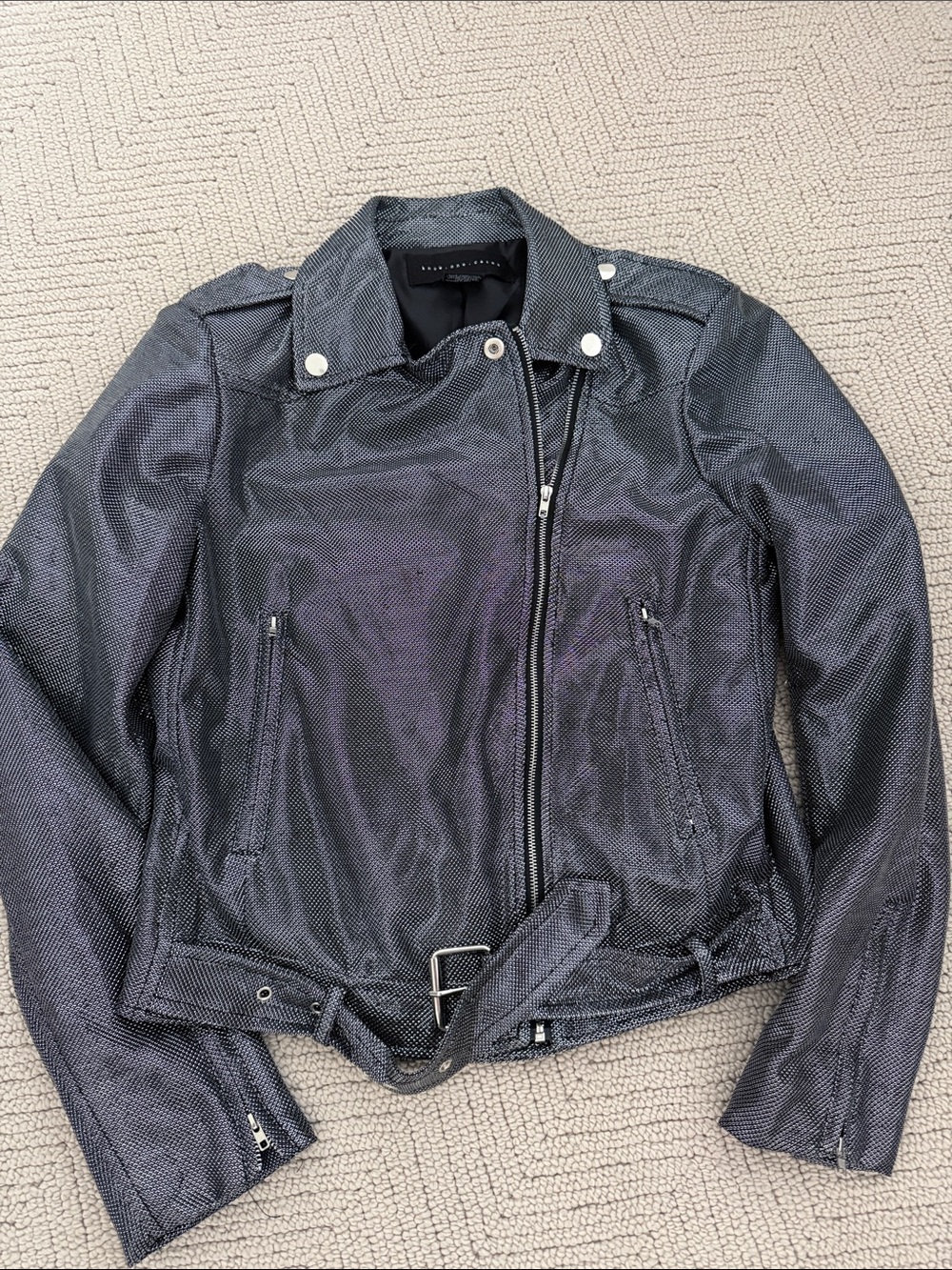 Metallic Moto Jacket